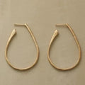 Pendientes de aro dorados vintage elegantes