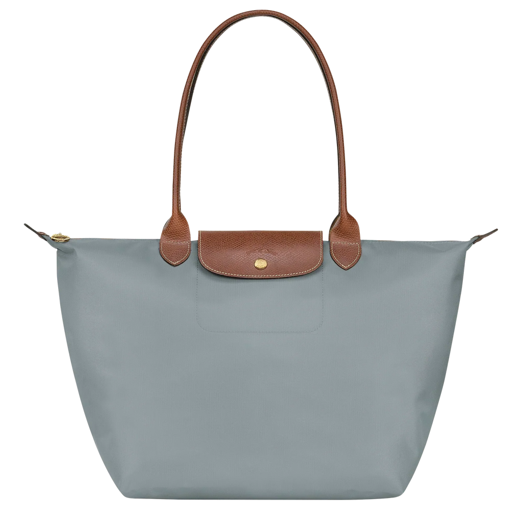 Longchamp - Bolso tote Le Pliage grande, acero