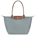 Longchamp - Bolso tote Le Pliage grande, acero