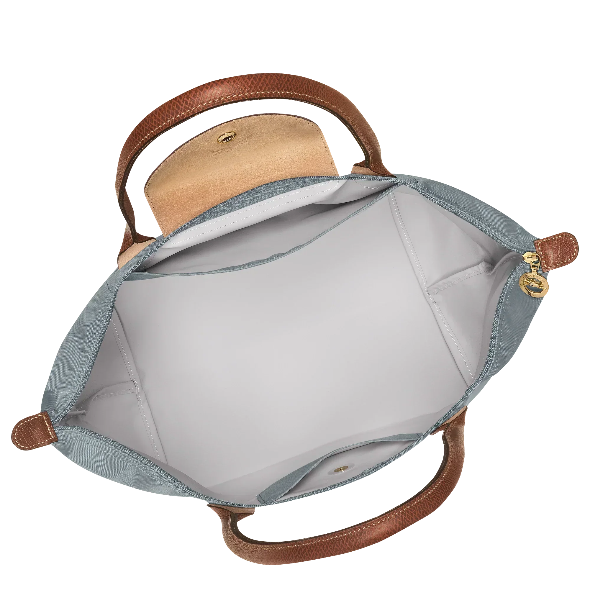 Longchamp - Bolso tote Le Pliage grande, acero