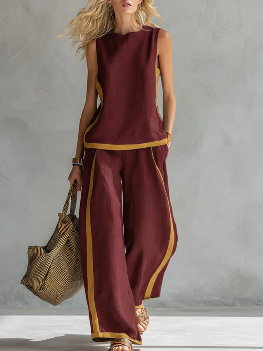 DENISE | Conjunto Chaleco Holgado y Pantalón Oversize 2026