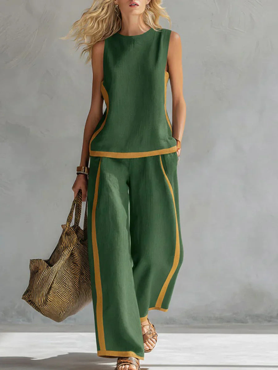 DENISE | Conjunto Chaleco Holgado y Pantalón Oversize 2026