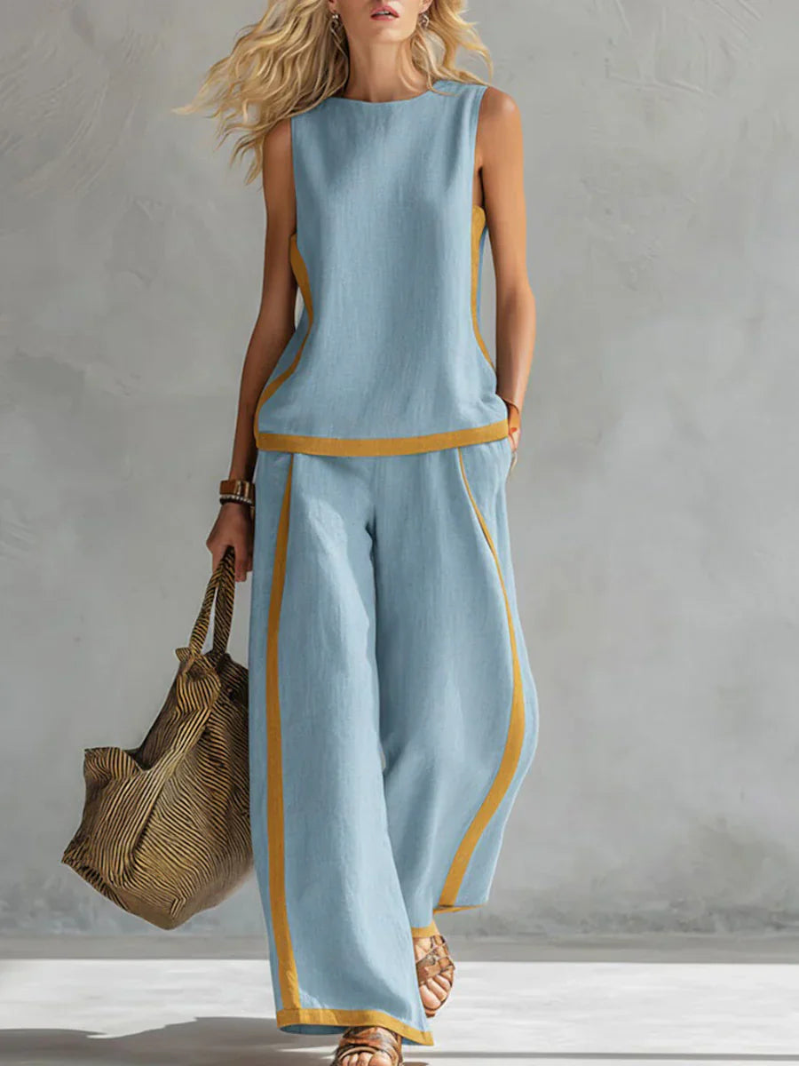 DENISE | Conjunto Chaleco Holgado y Pantalón Oversize 2026