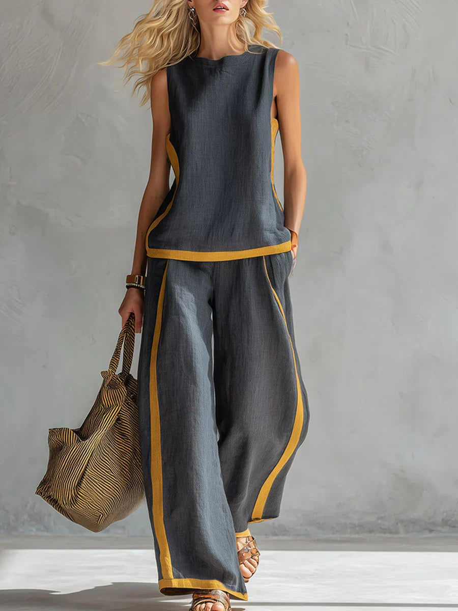 DENISE | Conjunto Chaleco Holgado y Pantalón Oversize 2026
